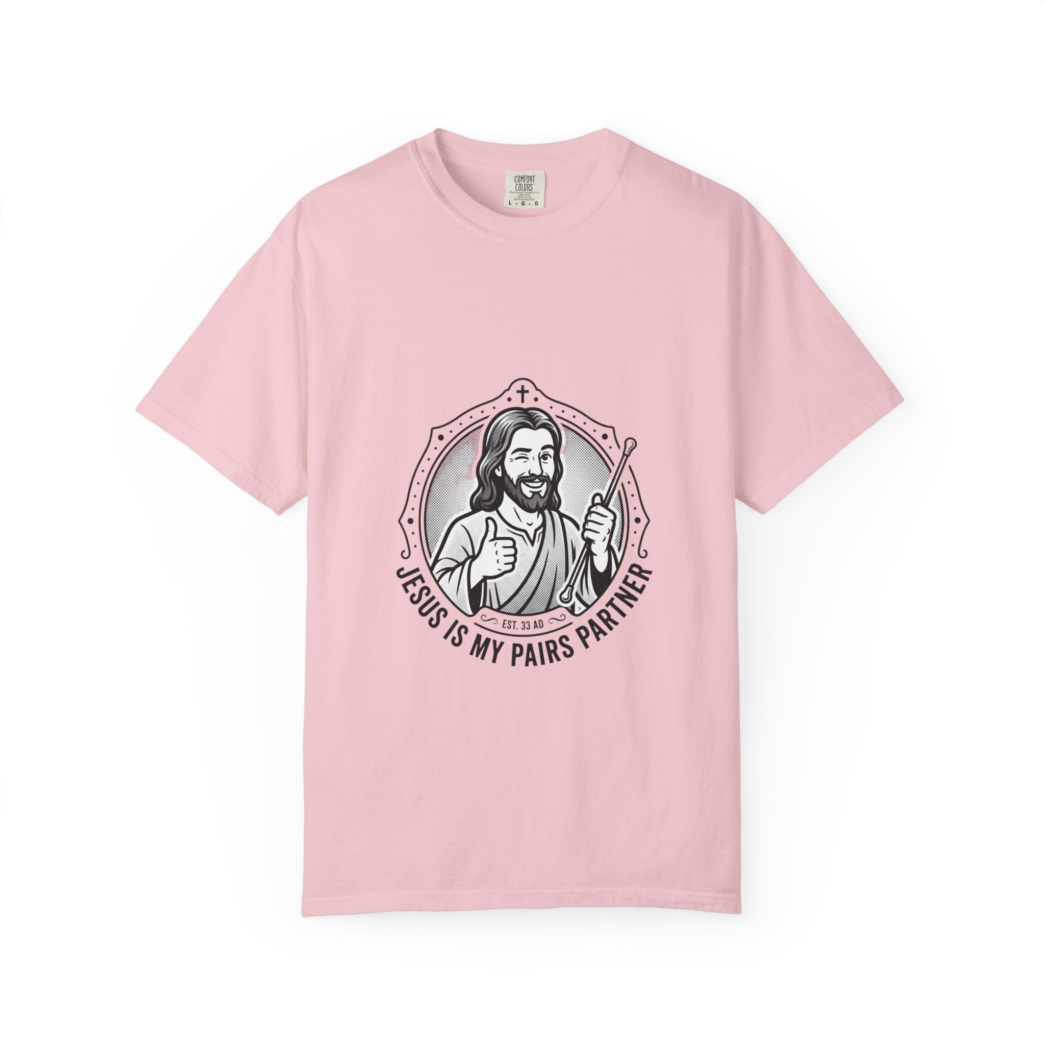 Jesus Is My Pairs Partner T-Shirt — Baton Twirling Tee for Twirlers