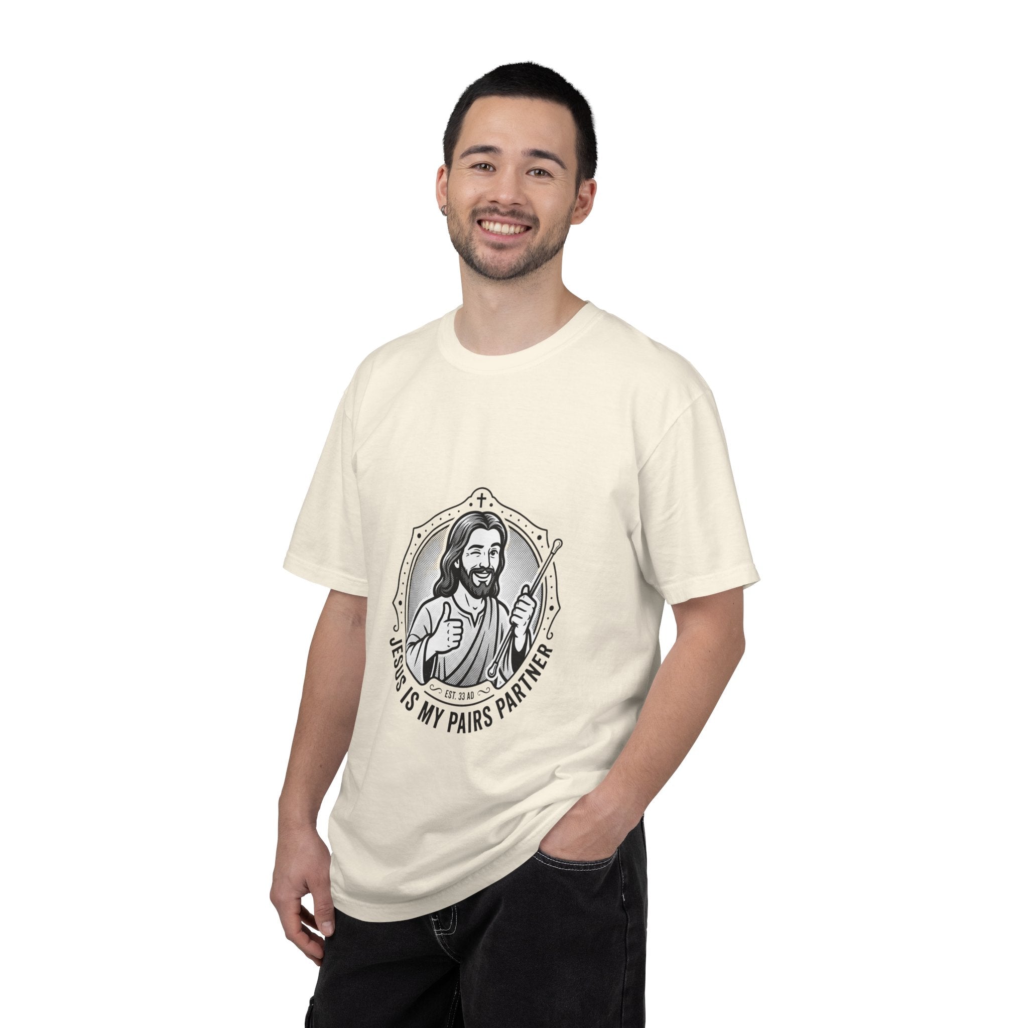 Jesus Is My Pairs Partner T-Shirt — Baton Twirling Tee for Twirlers