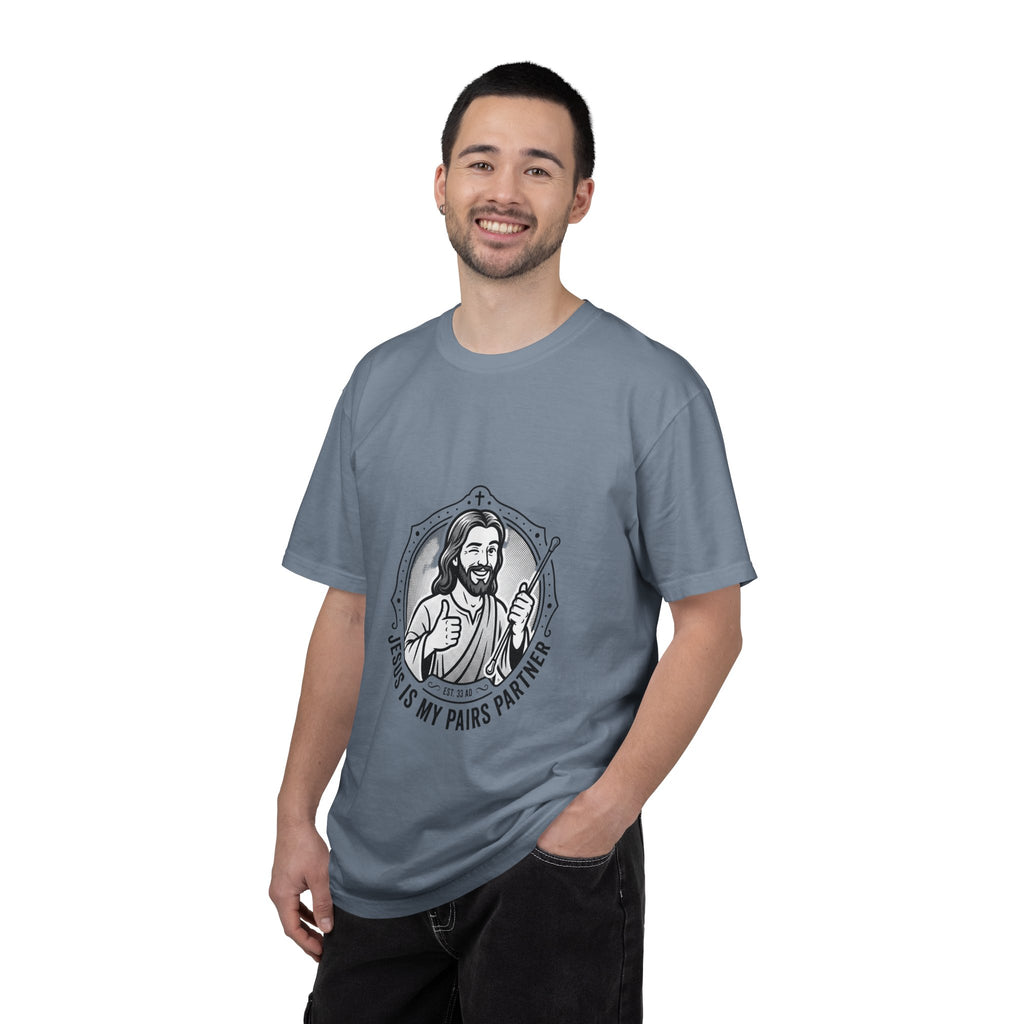 Jesus Is My Pairs Partner T-Shirt — Baton Twirling Tee for Twirlers
