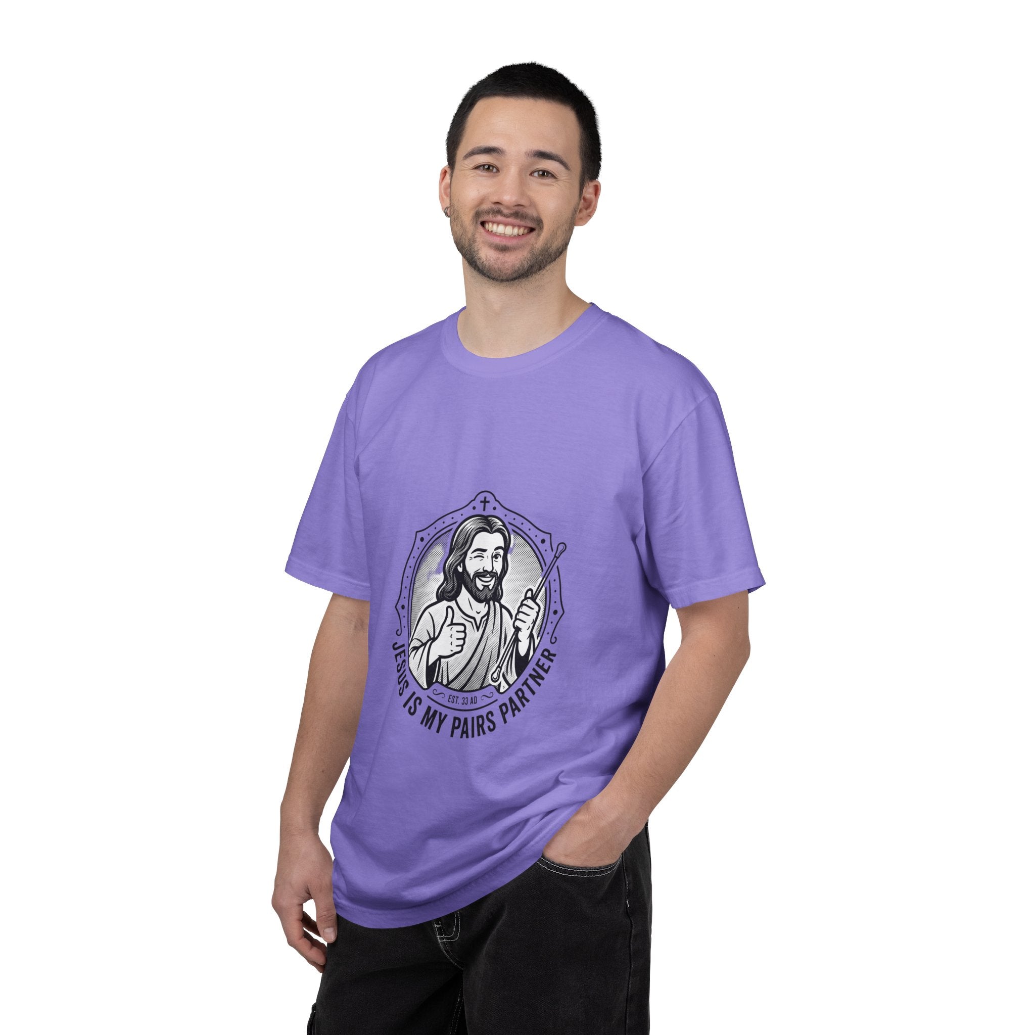 Jesus Is My Pairs Partner T-Shirt — Baton Twirling Tee for Twirlers