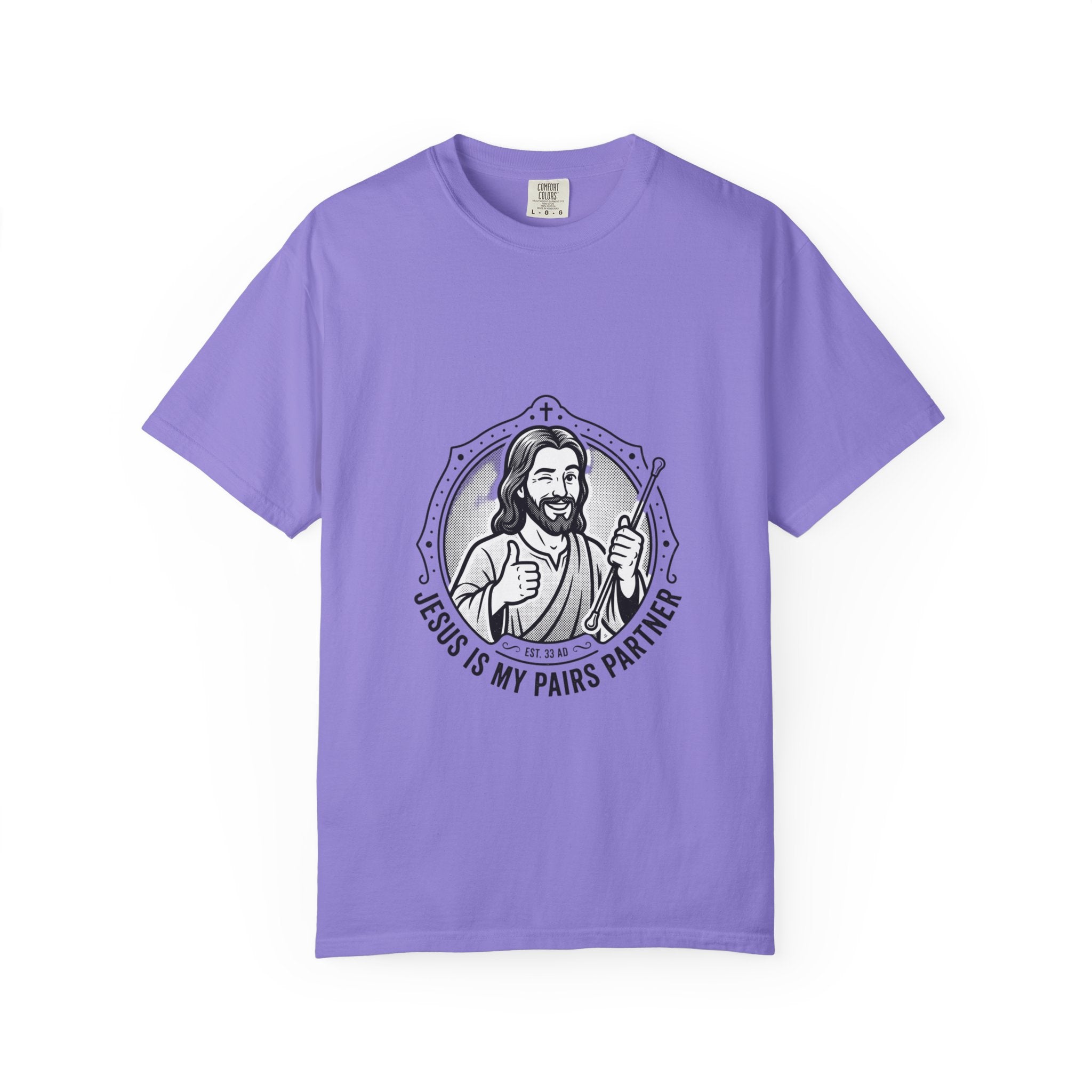 Jesus Is My Pairs Partner T-Shirt — Baton Twirling Tee for Twirlers