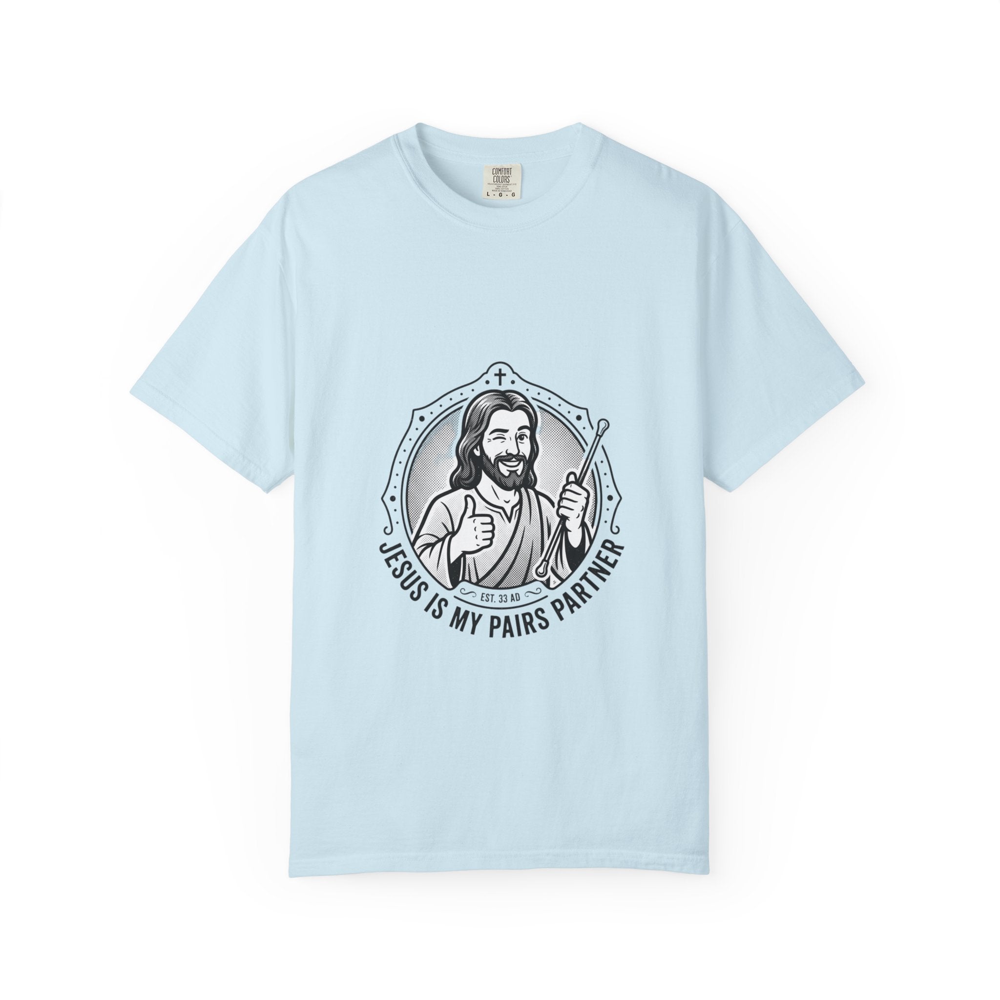 Jesus Is My Pairs Partner T-Shirt — Baton Twirling Tee for Twirlers