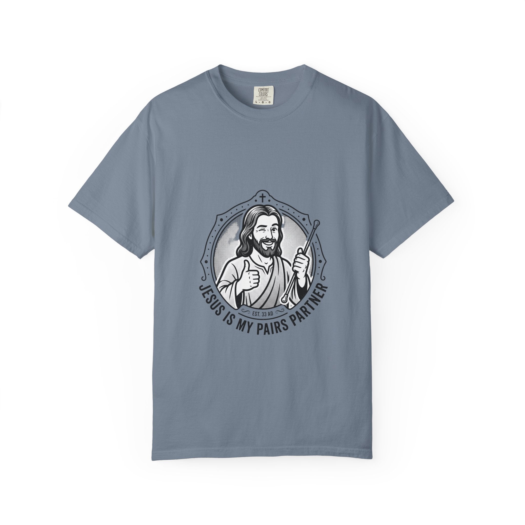 Jesus Is My Pairs Partner T-Shirt — Baton Twirling Tee for Twirlers
