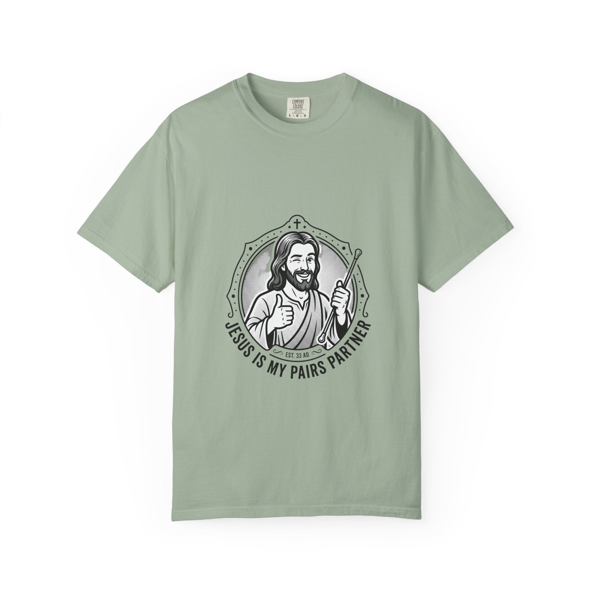Jesus Is My Pairs Partner T-Shirt — Baton Twirling Tee for Twirlers