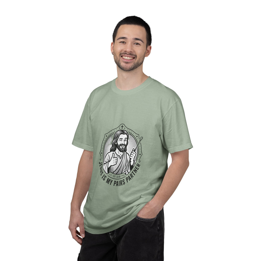 Jesus Is My Pairs Partner T-Shirt — Baton Twirling Tee for Twirlers