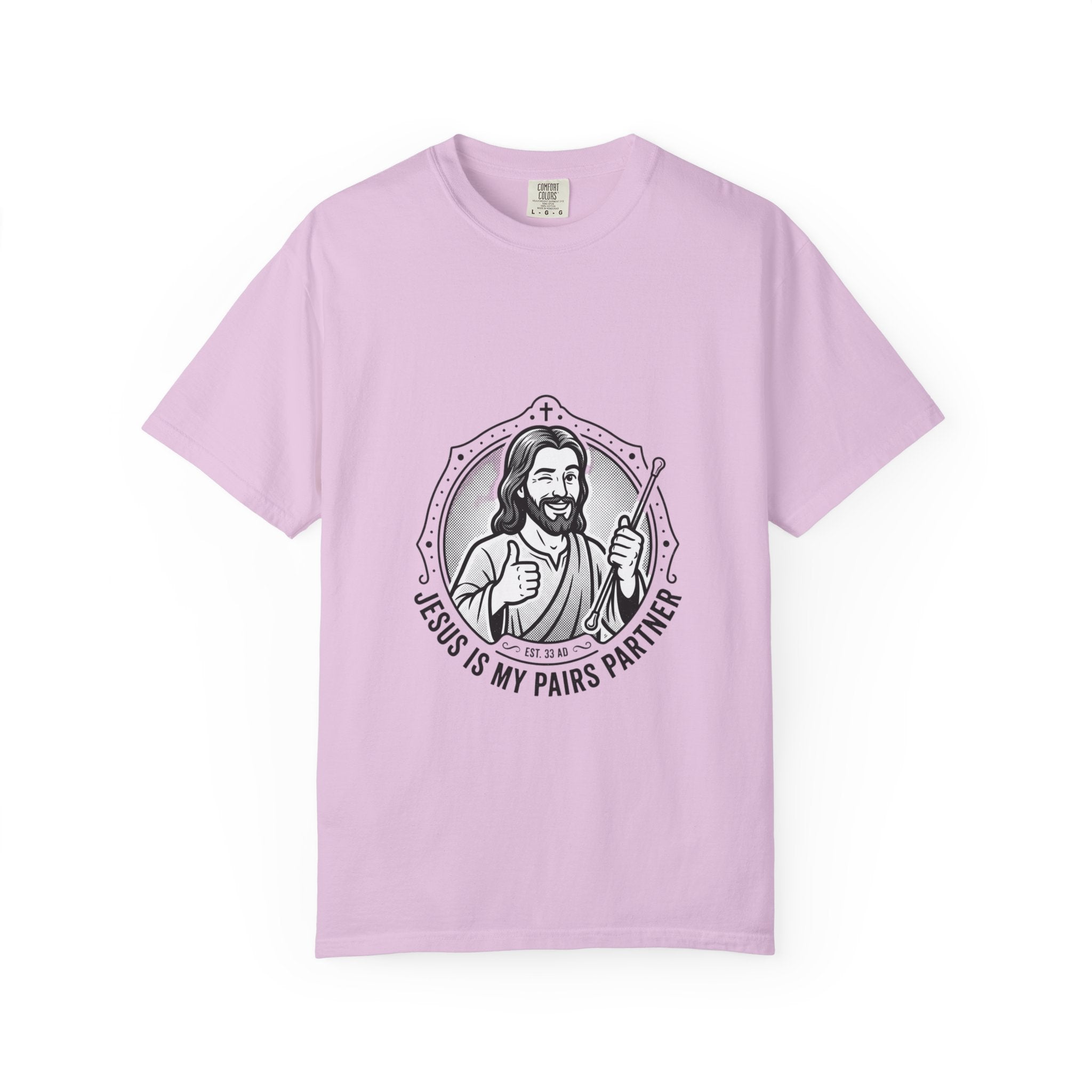 Jesus Is My Pairs Partner T-Shirt — Baton Twirling Tee for Twirlers