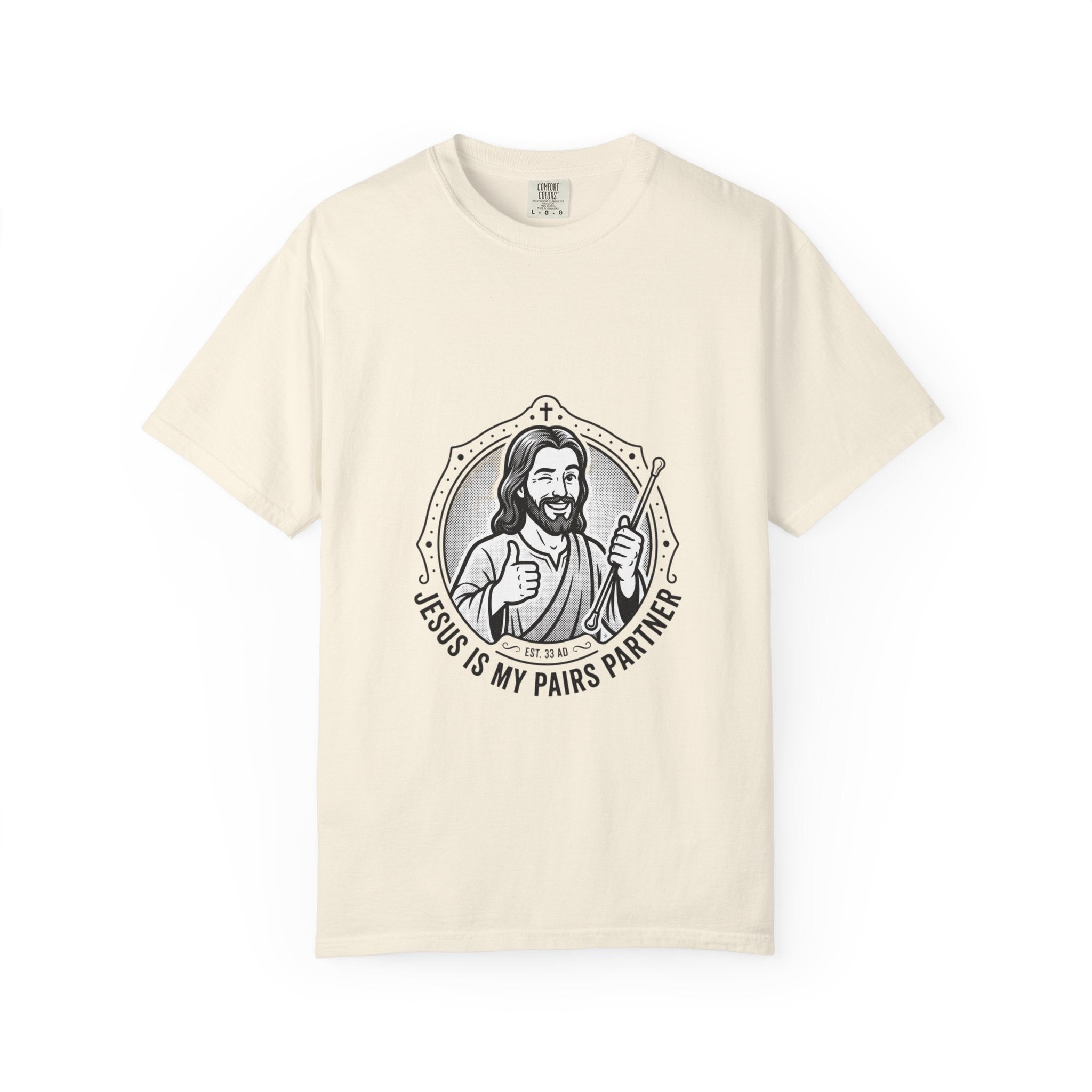 Jesus Is My Pairs Partner T-Shirt — Baton Twirling Tee for Twirlers